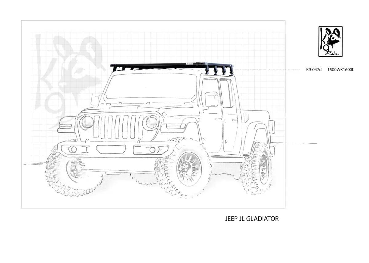 JL Gladiator K9 Roof Racks Expedition Quality - Black Friday Sale - Everything Caravans