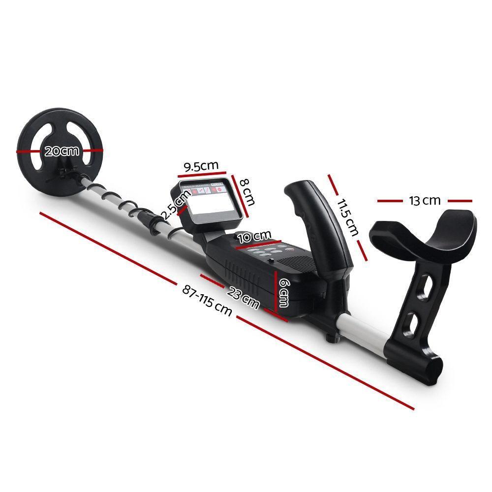 LCD Screen Metal Detector with Headphones - Black - Everything Caravans
