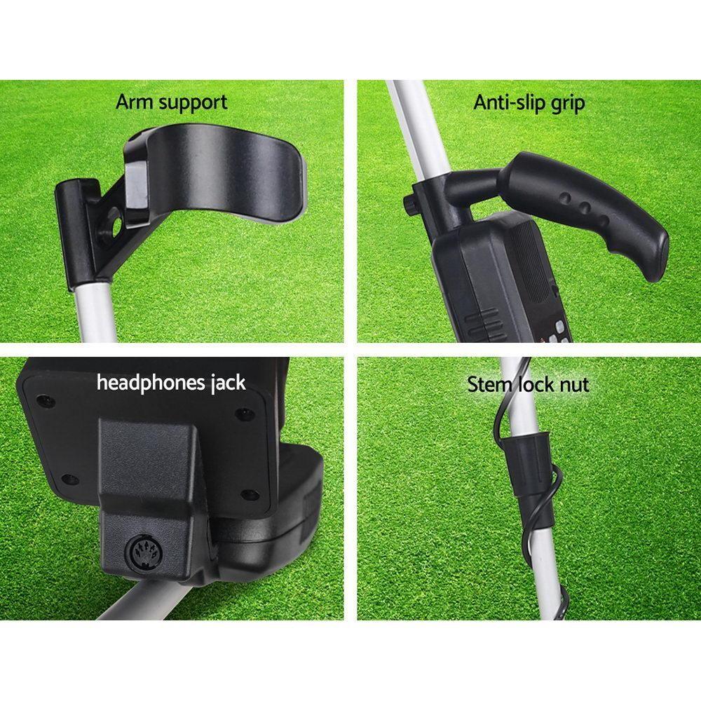 LCD Screen Metal Detector with Headphones - Black - Everything Caravans