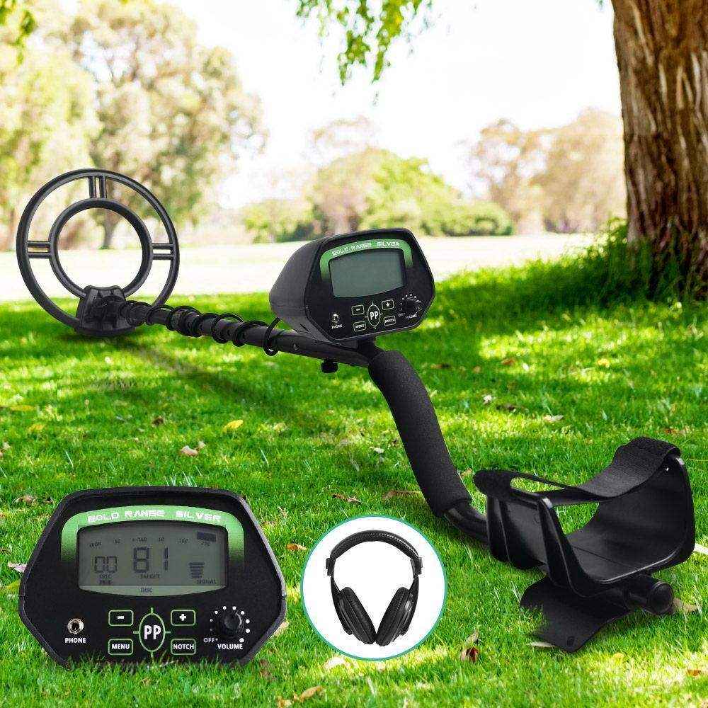 LCD Screen Black Metal Detector with Headphones - Everything Caravans