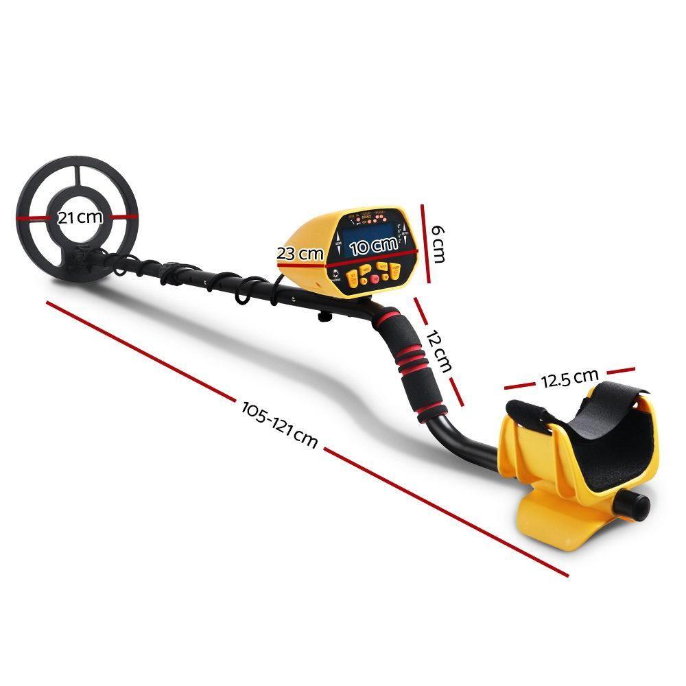 LCD Screen Metal Detector with Headphones Yellow - Everything Caravans