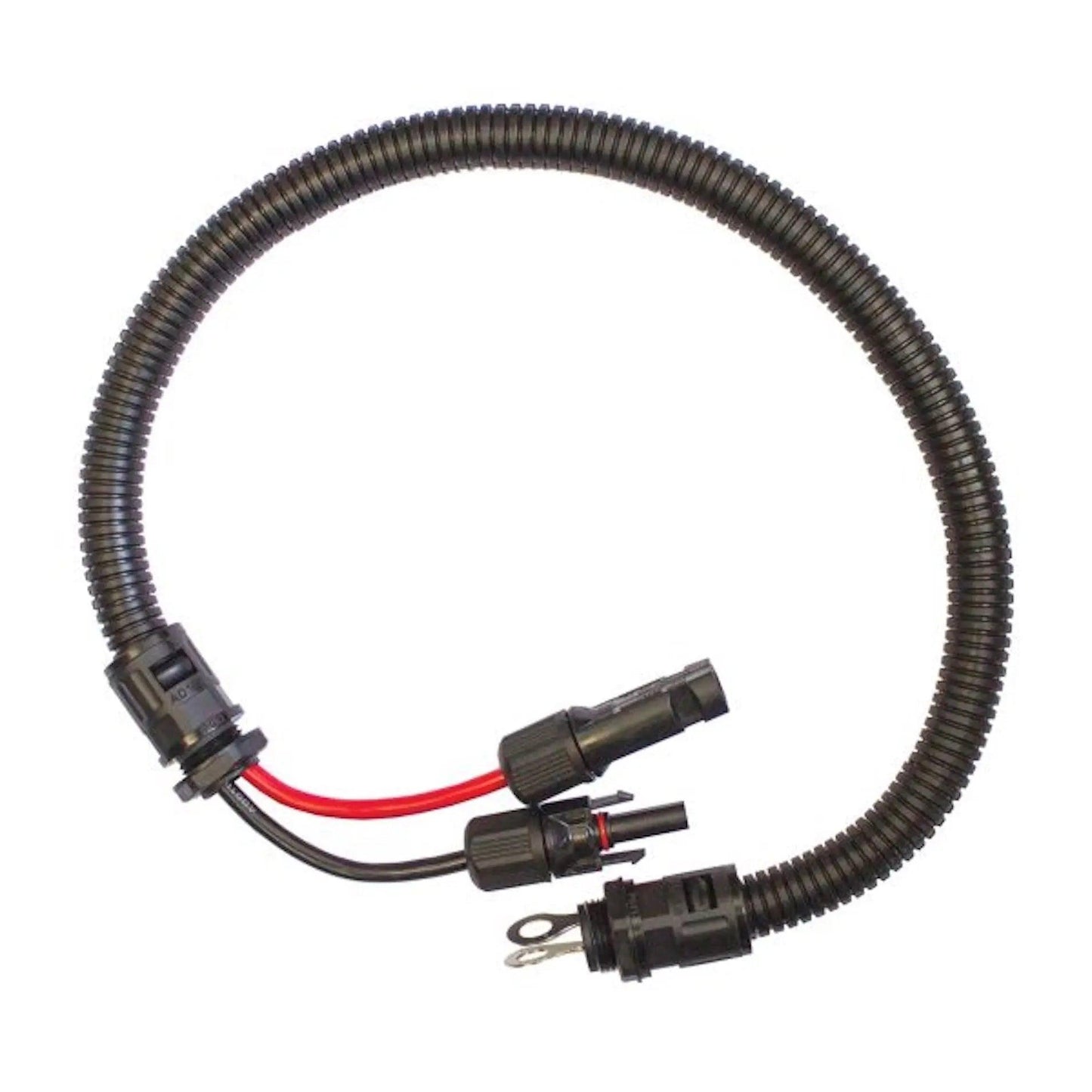 Solar Plug and Socket to 8mm Ring Terminals - 600mm - Everything Caravans