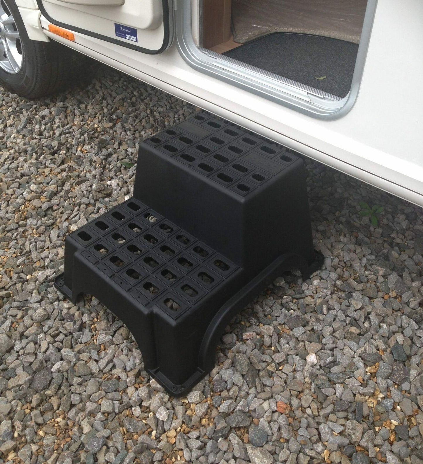 Milenco Double Plastic Step Super Large and Safe Caravan Step - Everything Caravans