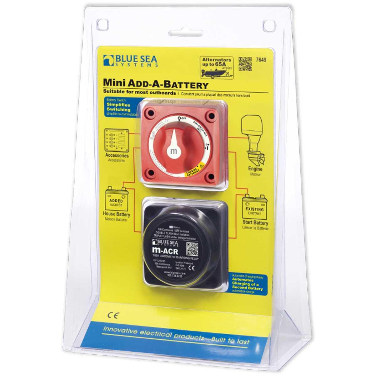 Blue Sea Mini Add-A-Battery Kit 65A - Everything Caravans