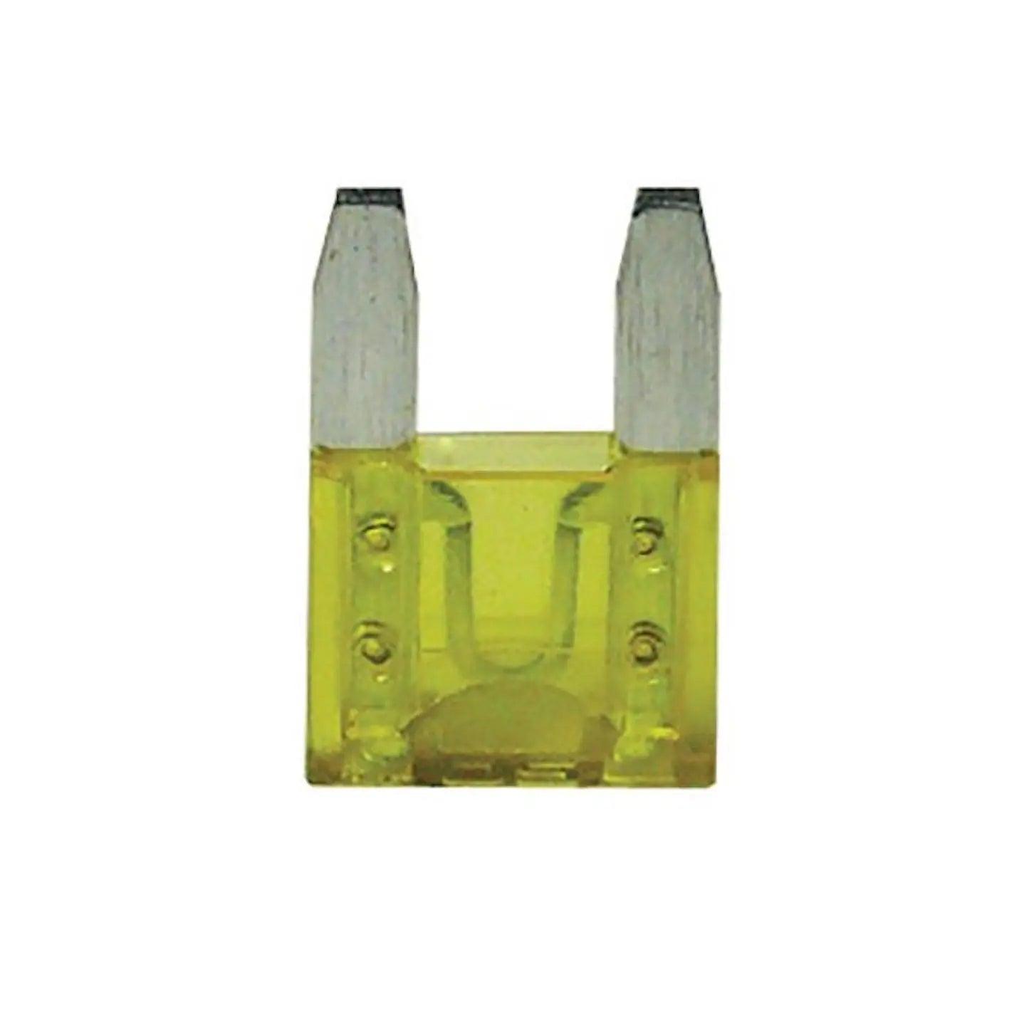 Mini Blade Fuse 20 amp - Pack of 5 - Everything Caravans