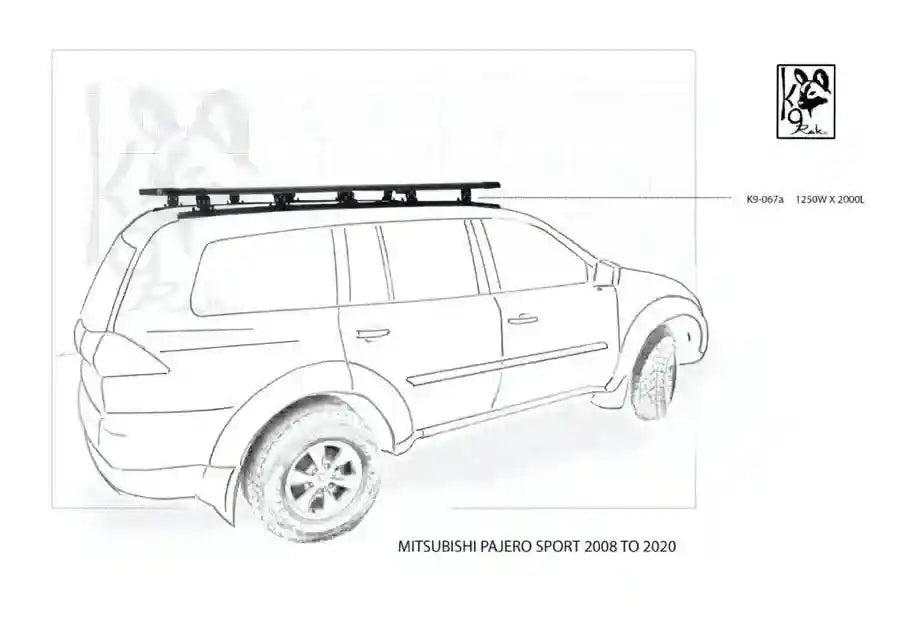 Mitsubishi Challenger Pajero Sport K9 Roof Racks Expedition Quality - Black Friday Sale - Everything Caravans