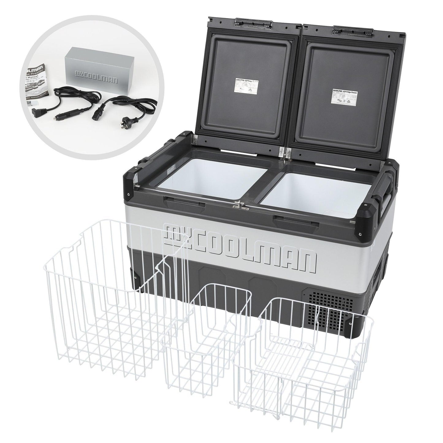 MyCoolman Portable Fridge 96L the Ultimate - Dual Zone - Everything Caravans