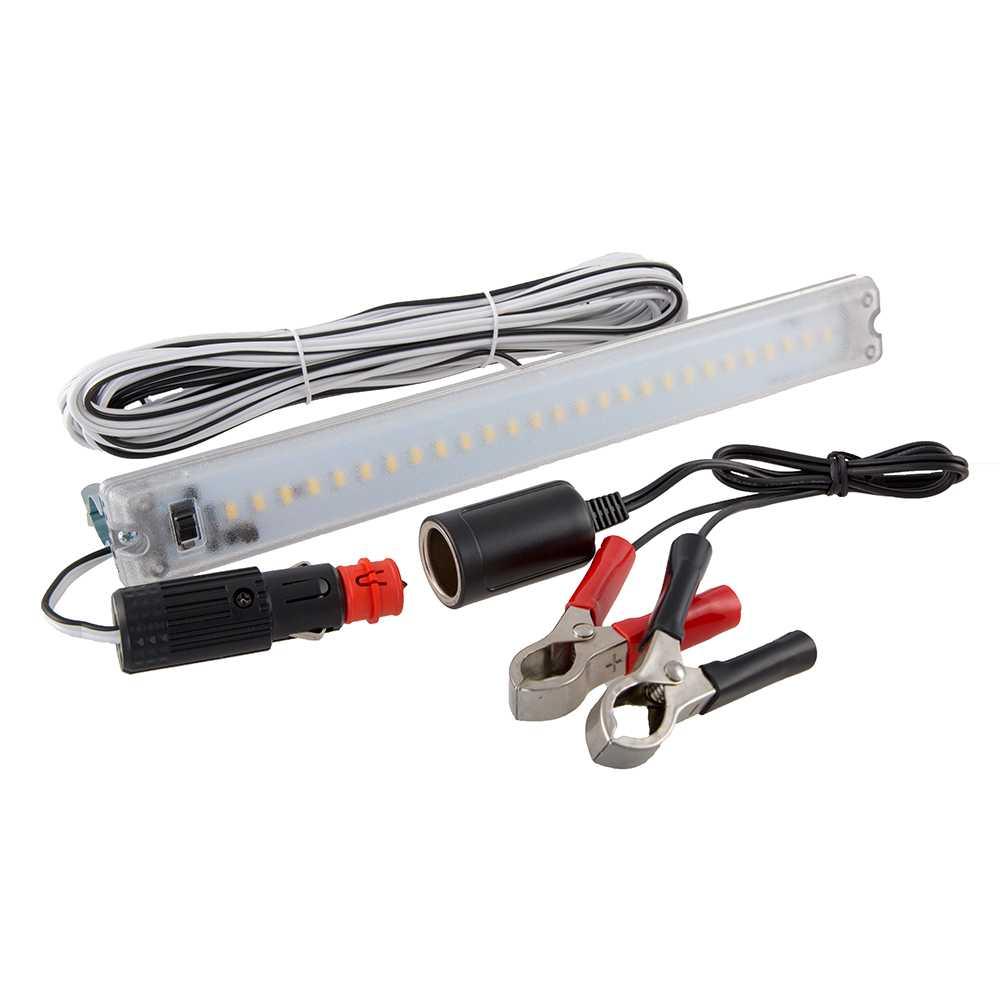 National Luna 27 Led Clip on Light with Cigarette Socket and Battery Clamp - Everything Caravans