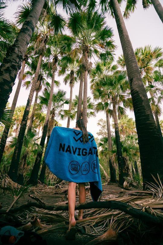 Navigator Gear Beach towel - 765Gsm - Blue - Everything Caravans