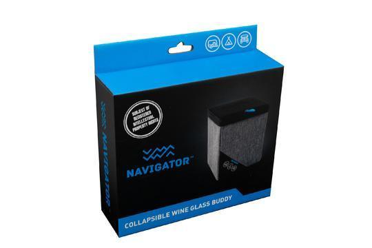 Navigator Gear Collapsible Wine Glass Buddy Padded Glass Protection - Everything Caravans