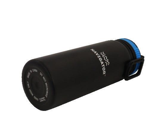 Navigator Gear Double Wall Drink Bottle - Stainless Steel Black - Everything Caravans