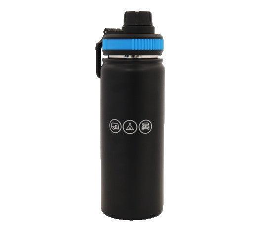 Navigator Gear Double Wall Drink Bottle - Stainless Steel Black - Everything Caravans