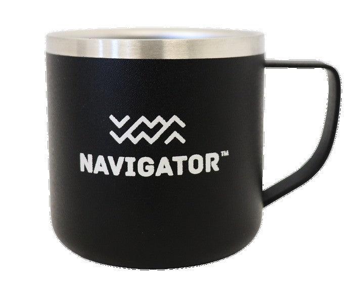 Navigator Gear Double Wall Espresso Cups Twin Pack - Stainless Steel Black - Everything Caravans