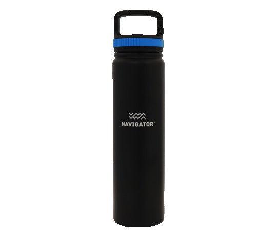 Navigator Gear Double Wall Flask - Stainless Steel Black - Everything Caravans