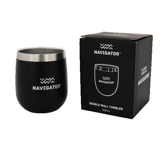 Navigator Gear Double Wall Tumbler - Stainless Steel Black - Everything Caravans