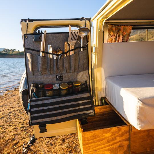 Navigator Gear Kitchen Buddy and Straps - Kitchen Utensil Storage Tidy - Everything Caravans