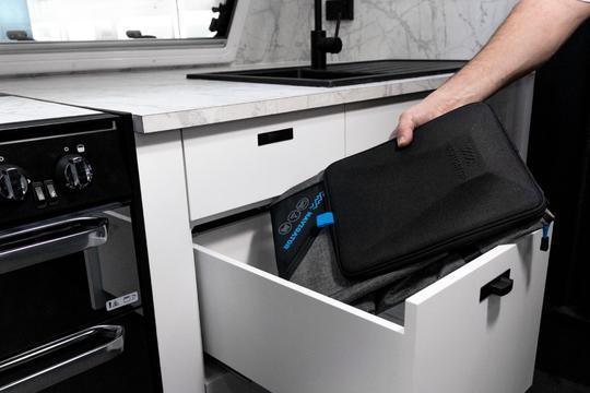 Navigator Gear Mini Bin Buddy - Trash Container for Car and Benchtop - Everything Caravans