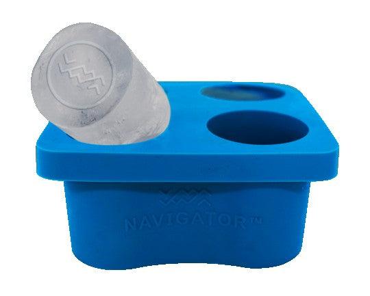 Navigator Gear Silicone Ice Tray - Blue Silicone - Everything Caravans