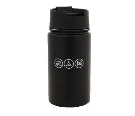 Navigator Gear Spillproof Coffee Cup - Stainless Steel Black - Everything Caravans