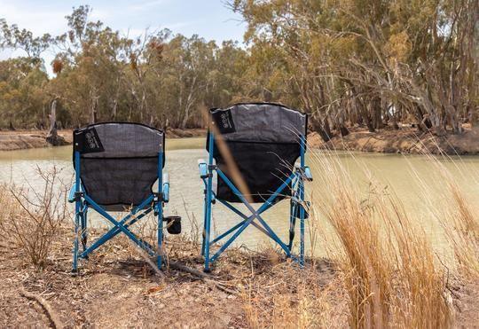 Navigator Gear the Nowhere Chair Kids 6 to 12 YRS Blue Grey - Everything Caravans