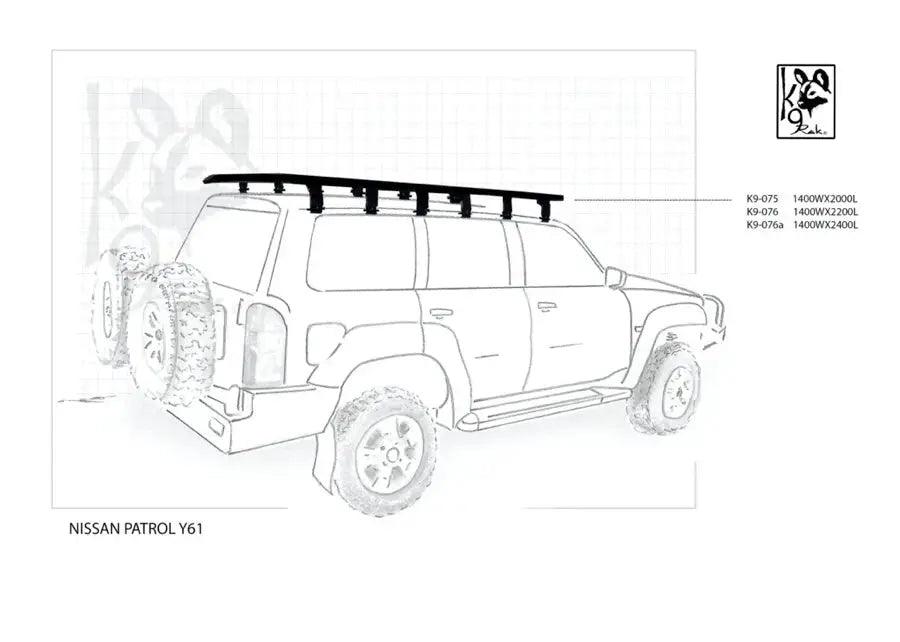 Nissan Patrol Y62 K9 Roof Racks Expedition Quality - Black Friday Sale - Everything Caravans