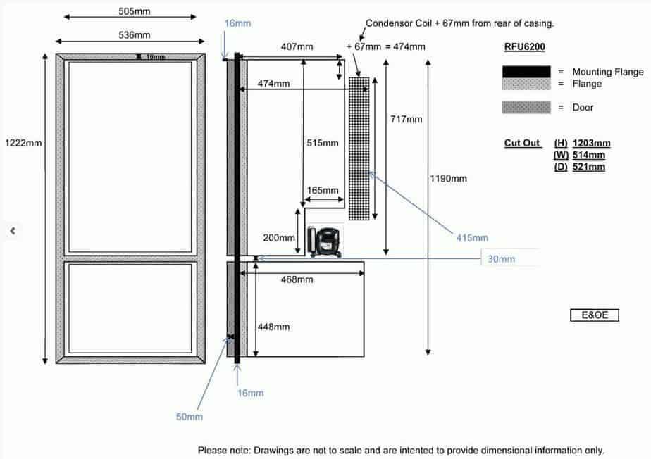 Nova Kool RFU6209 DC 151 Litre Upright Fridge Freezer - Everything Caravans