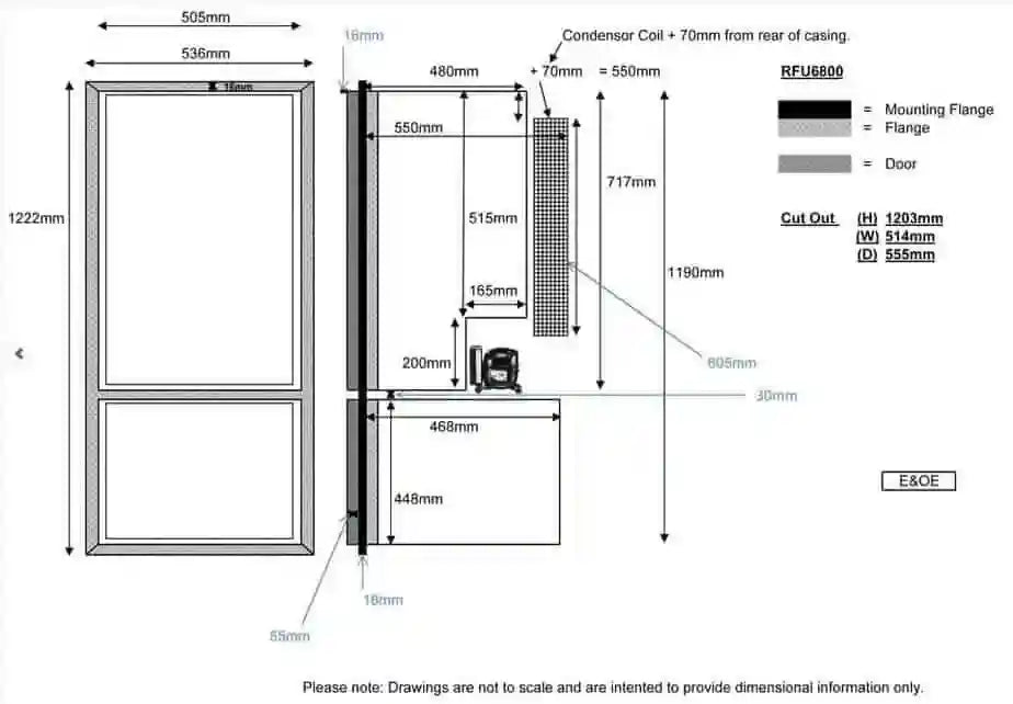 Nova Kool RFU6809 DC 173 Litre Upright Fridge Freezer - Everything Caravans