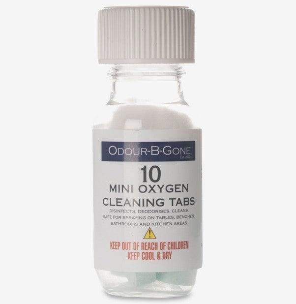 Odour B Gone Mini Oxygen Cleaning Tabs for Use in a Spray Bottle x 10 - Everything Caravans