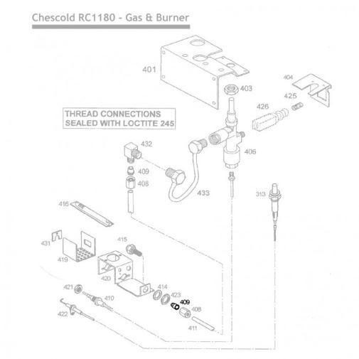 Olive Gas Pipe Suits RC1180 - Everything Caravans