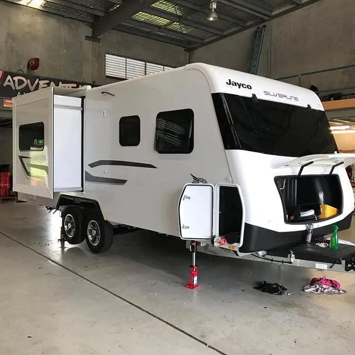 Redfoot Hydraulic Flip Levelling System with Remote for Caravans - Everything Caravans