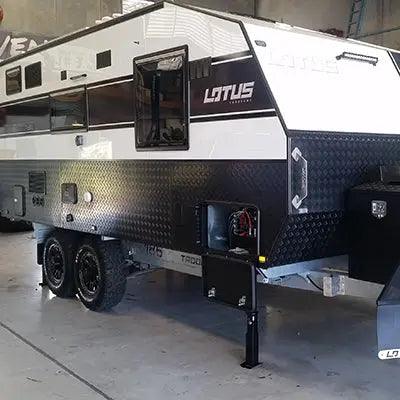 Redfoot Hydraulic Flip Levelling System with Remote for Caravans - Everything Caravans