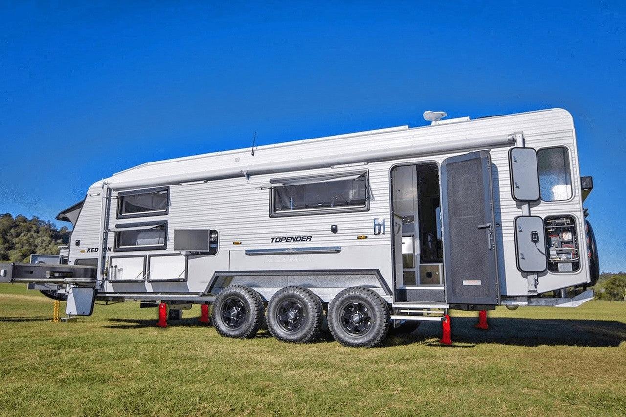 Redfoot Hydraulic Flip Levelling System with Remote for Caravans - Everything Caravans