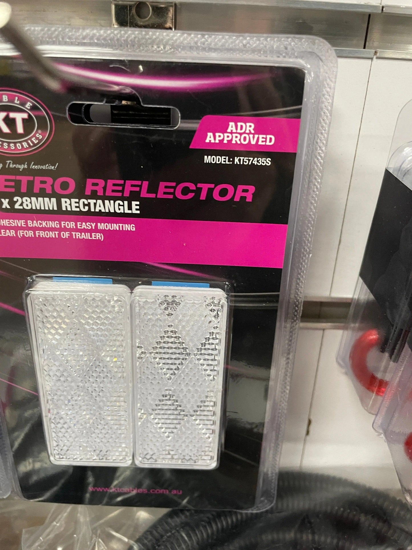 Reflector 70 x 30mm Clear - Twin Pack - Everything Caravans