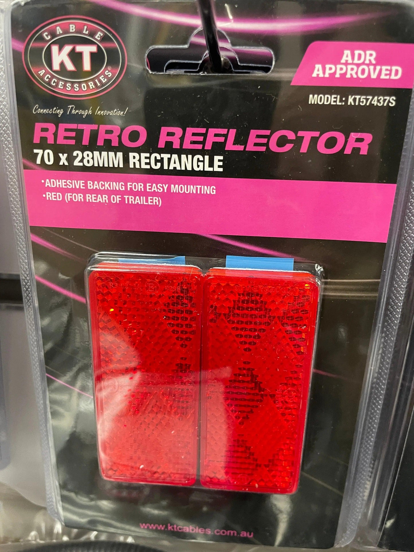 Reflector 70 x 30mmred - Twin Pack - Everything Caravans