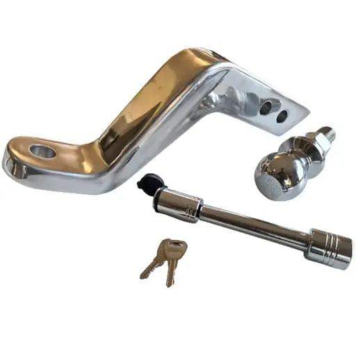 Stinger Solid Aluminium Towing Ball Mount 150mm Drop with Ball and Lockset - Everything Caravans