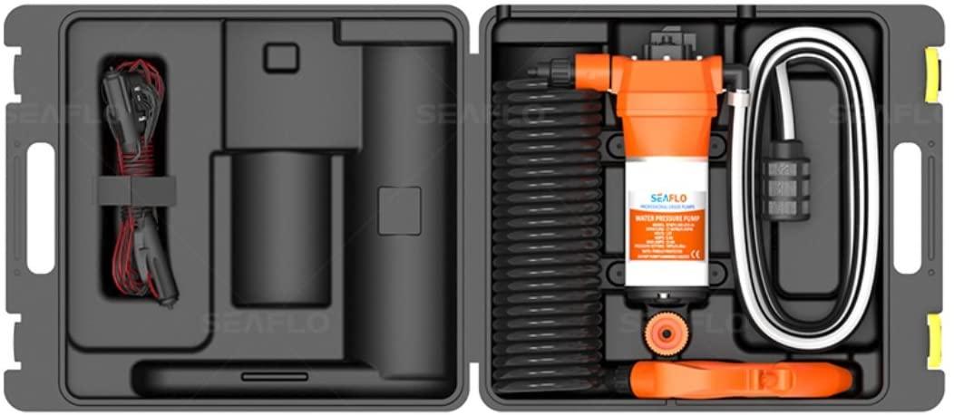 Seaflo Washdown Pump Kit includes 41 Series Pump 4.5Gpm 7lpm 70Psi - Everything Caravans