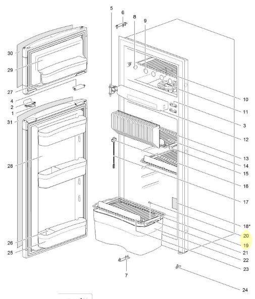 Shelf for Thetford N3185 3 Way Fridge - Everything Caravans