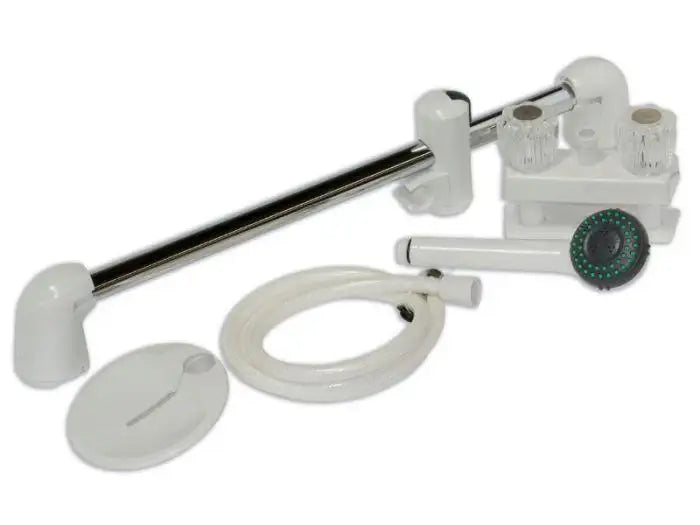 Shower Set for Caravan and Motorhome - White - Everything Caravans