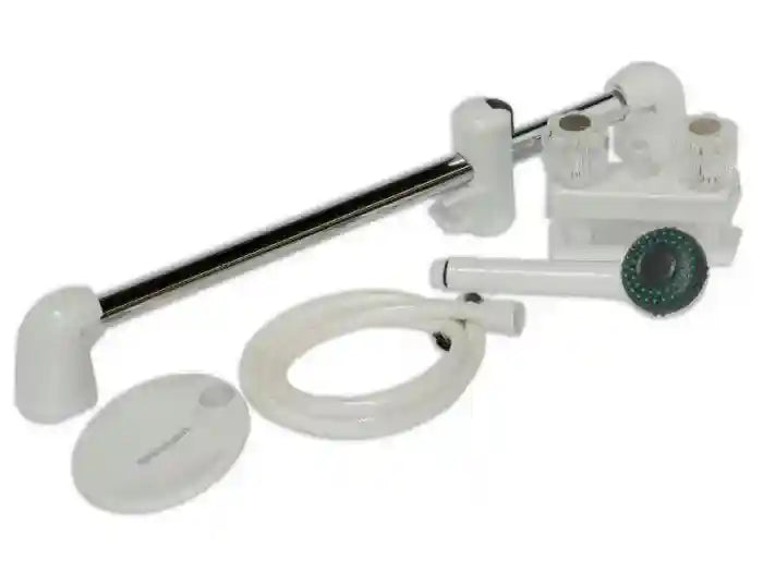 Shower Set for Caravan and Motorhome - White - Everything Caravans