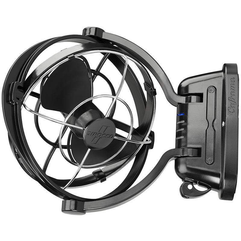 Sirocco Fan 2 - 12volt 3 Speed - Black - Everything Caravans