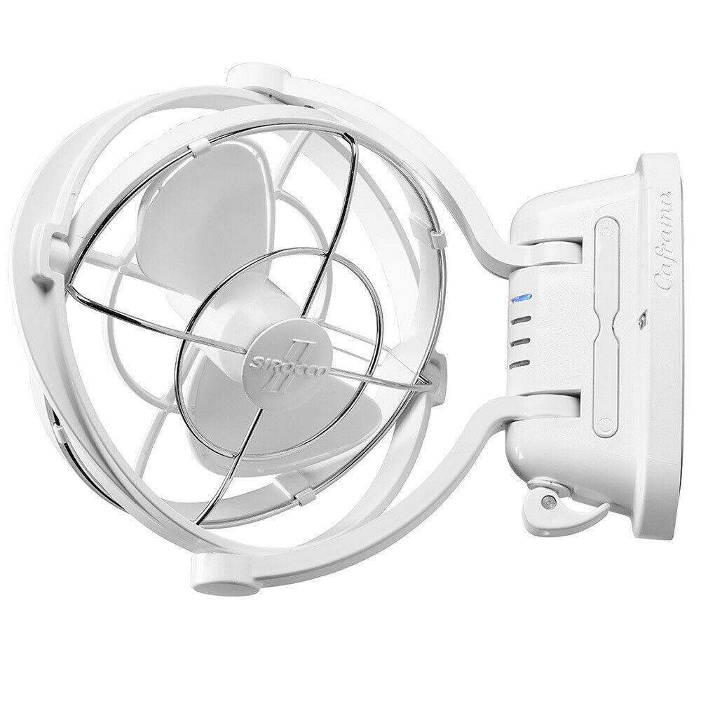 Sirocco Fan 2 - 12volt 3 Speed - White - Everything Caravans