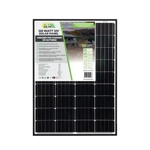 Solar Panel 120 Watt Mono 12v - Everything Caravans