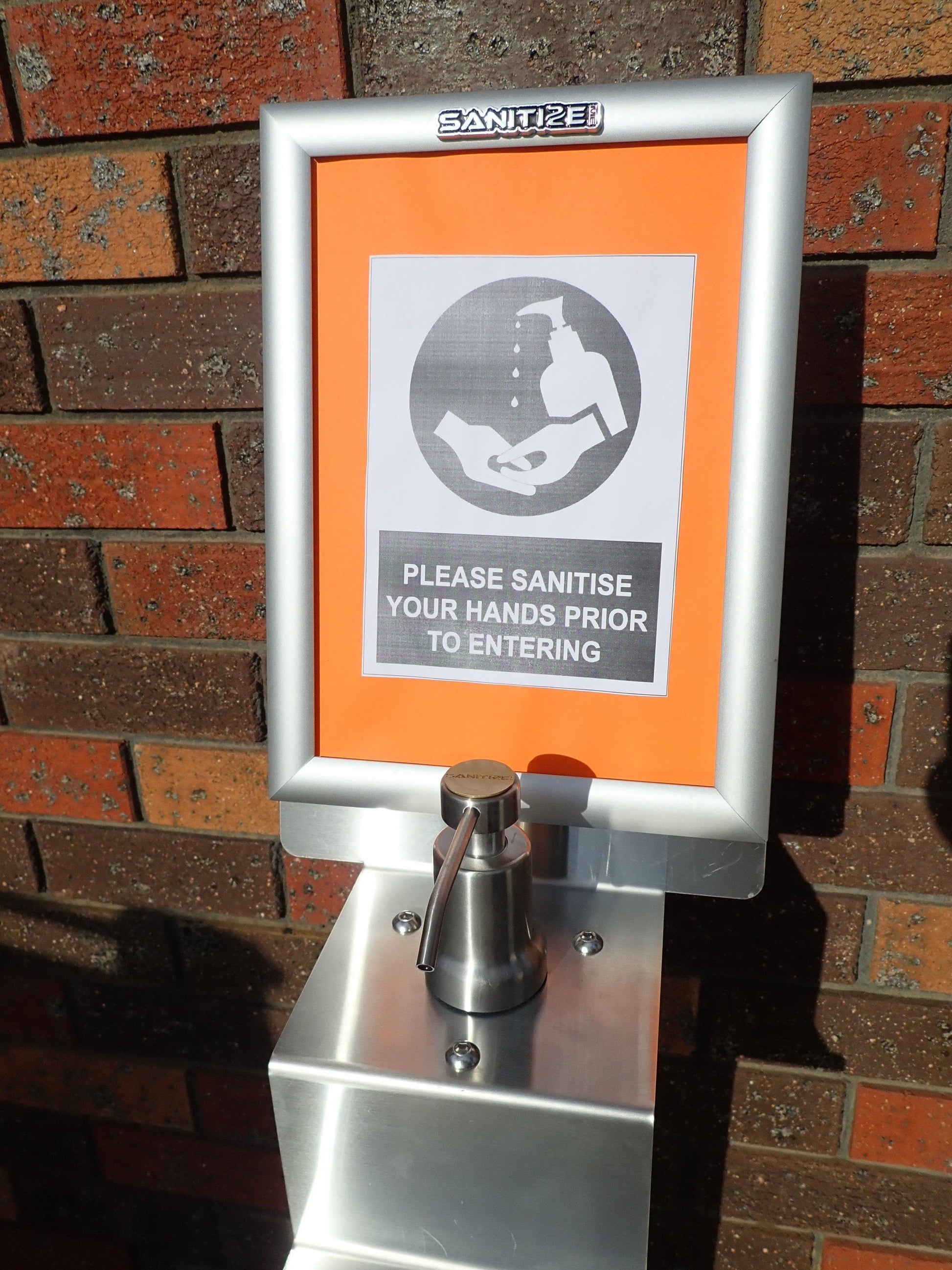 Stainless Steel Hand Sanitiser Station Free Shipping Nationwide - Everything Caravans