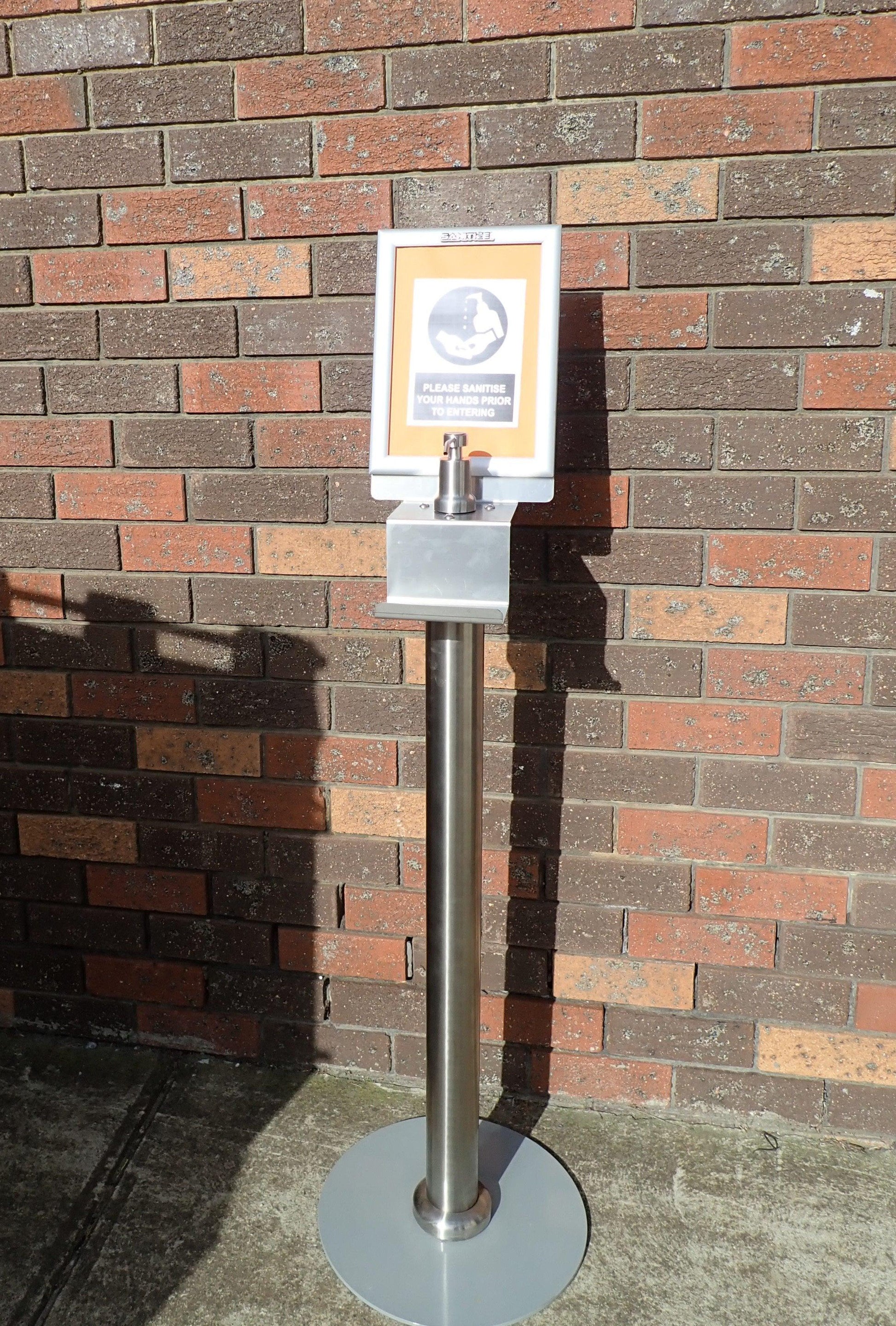 Stainless Steel Hand Sanitiser Station Free Shipping Nationwide - Everything Caravans