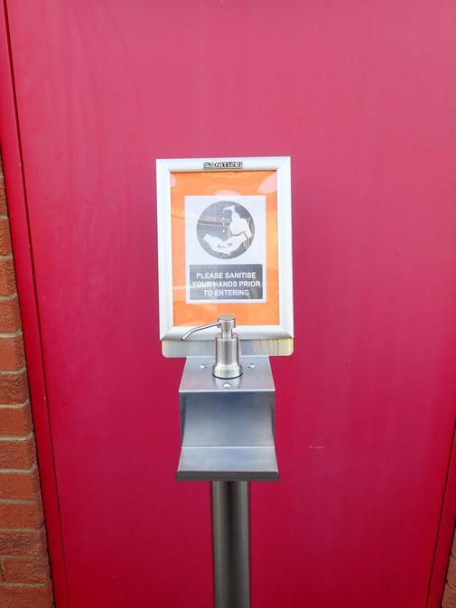 Stainless Steel Hand Sanitiser Station Free Shipping Nationwide - Everything Caravans