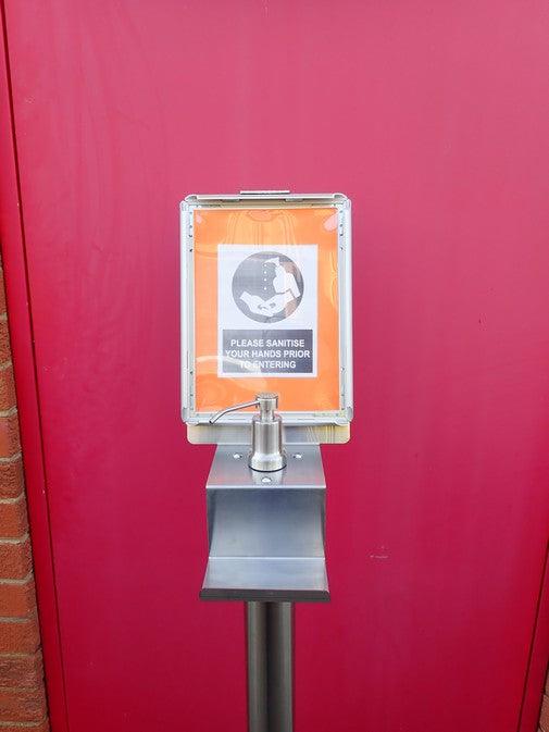 Stainless Steel Hand Sanitiser Station Free Shipping Nationwide - Everything Caravans