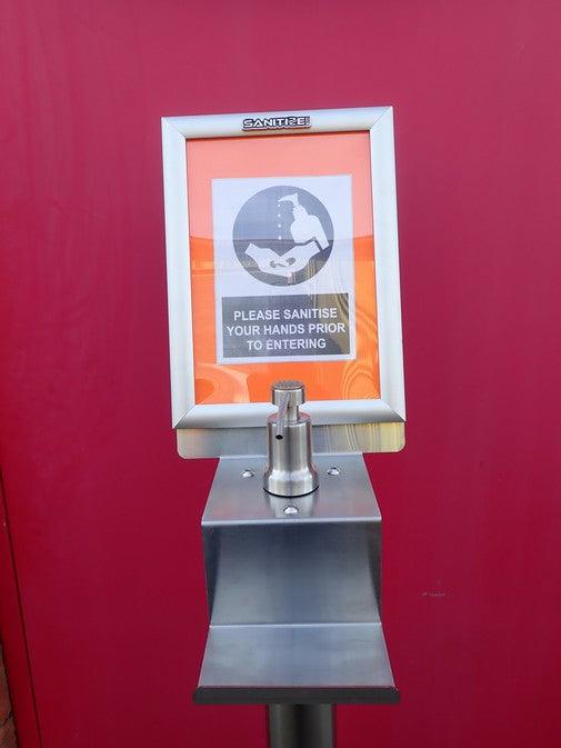 Stainless Steel Hand Sanitiser Station Free Shipping Nationwide - Everything Caravans