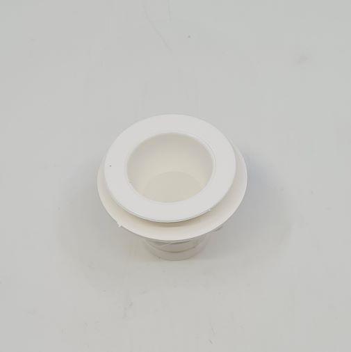 Straight White Waste fitting 25mm Outlet - Sink - Everything Caravans