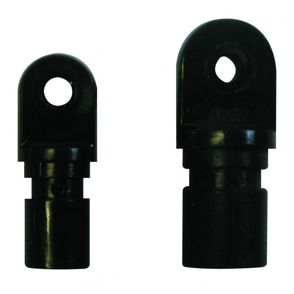 Supex Bow End Black ABS Plastic Ends for Pole Mounting - Everything Caravans