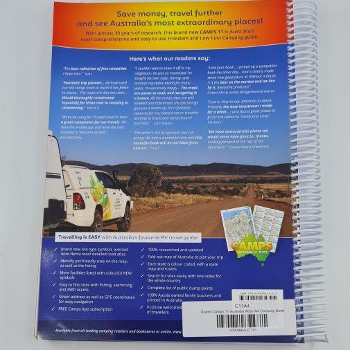 Camps 11 Australia Wide A4 Camp Site Book Spiral Bound - Everything Caravans